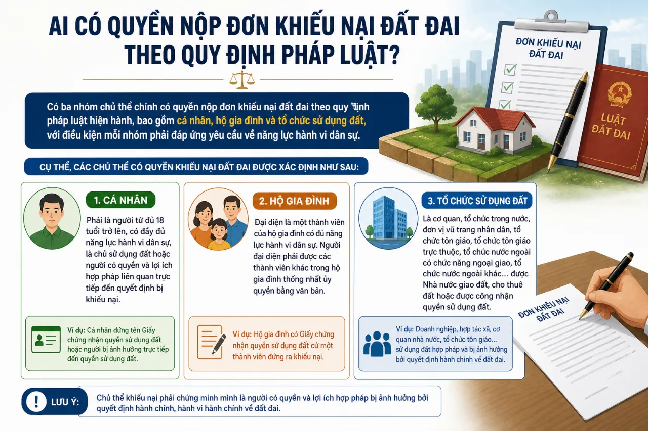 Cách Viết Đơn Khiếu Nại Đất Đai Đúng Luật + Mẫu Chuẩn 2025 Bảo Vệ Quyền Lợi Người Dùng Đất