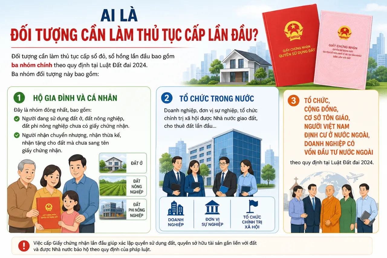 Ai Là Đối Tượng Cần Làm Thủ Tục Cấp Lần Đầu?