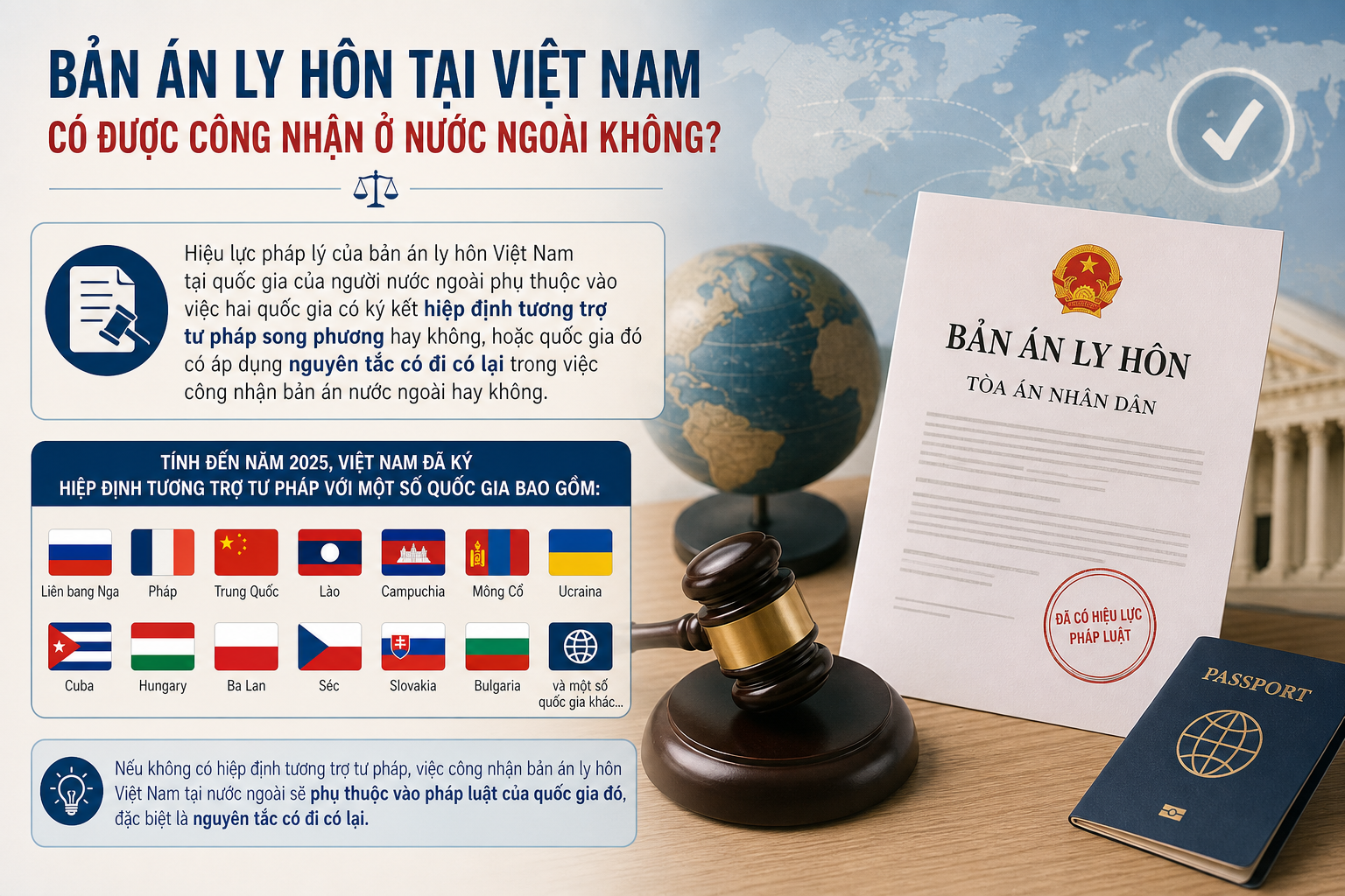 Bản án ly hôn tại Việt Nam có được công nhận ở nước ngoài không?