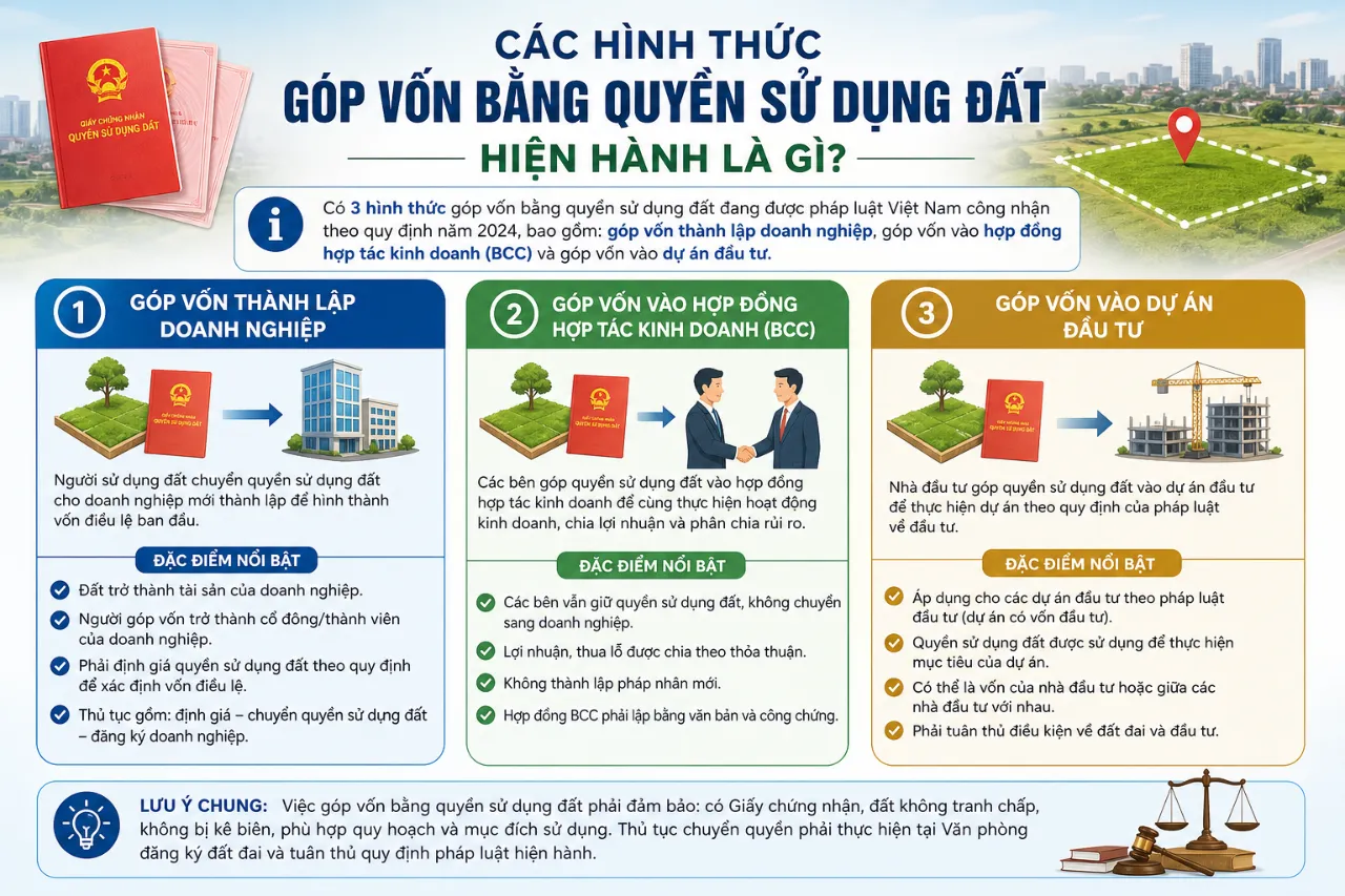 Góp Vốn Bằng Quyền Sử Dụng Đất: Điều Kiện, Hồ Sơ và Thủ Tục Pháp Lý Mới Nhất 2024