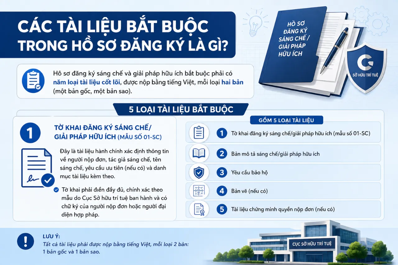 Các Tài Liệu Bắt Buộc Trong Hồ Sơ Đăng Ký Là Gì?