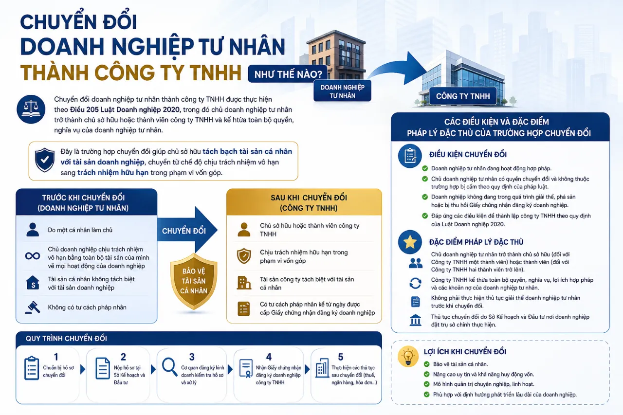 Chuyển Đổi Doanh Nghiệp Tư Nhân Thành Công Ty TNHH Như Thế Nào?