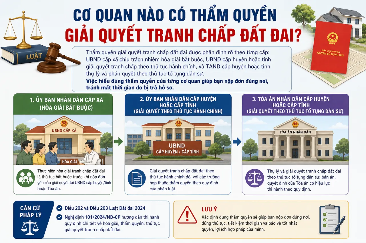Cơ Quan Nào Có Thẩm Quyền Giải Quyết Tranh Chấp Đất Đai?