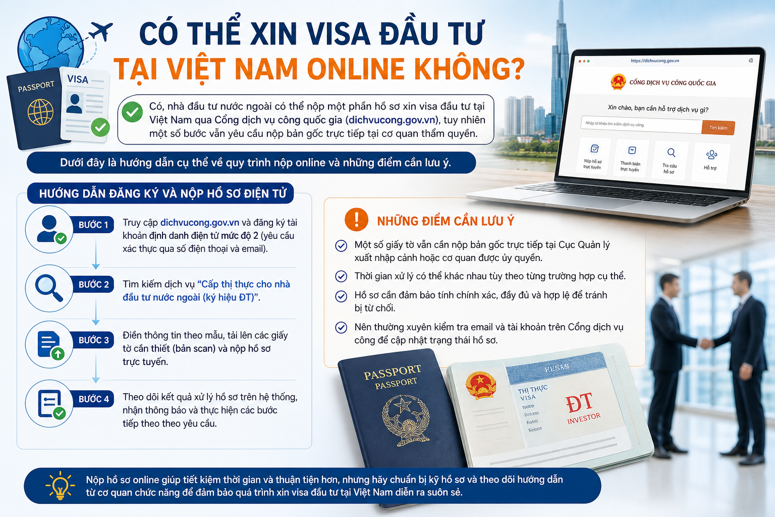 Có Thể Xin Visa Đầu Tư Tại Việt Nam Online Không?