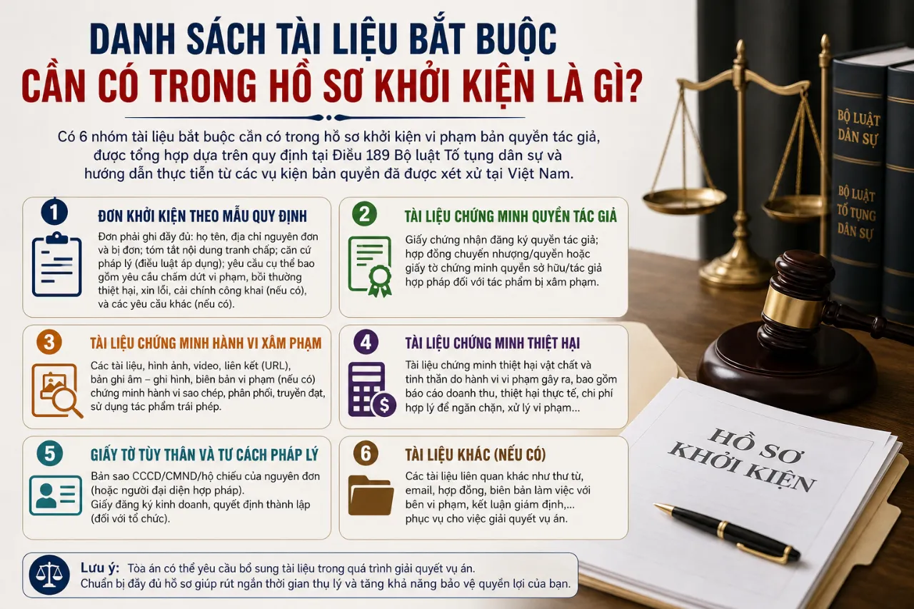Danh Sách Tài Liệu Bắt Buộc Cần Có Trong Hồ Sơ Khởi Kiện Là Gì?