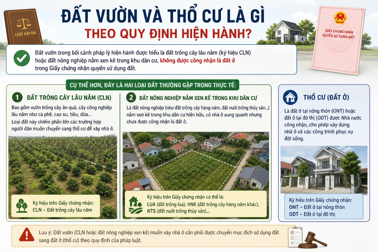 Bảng Giá Chuyển Đổi Đất Vườn Sang Thổ Cư 2026: Chi Phí, Cách Tính & Thủ Tục Mới Nhất