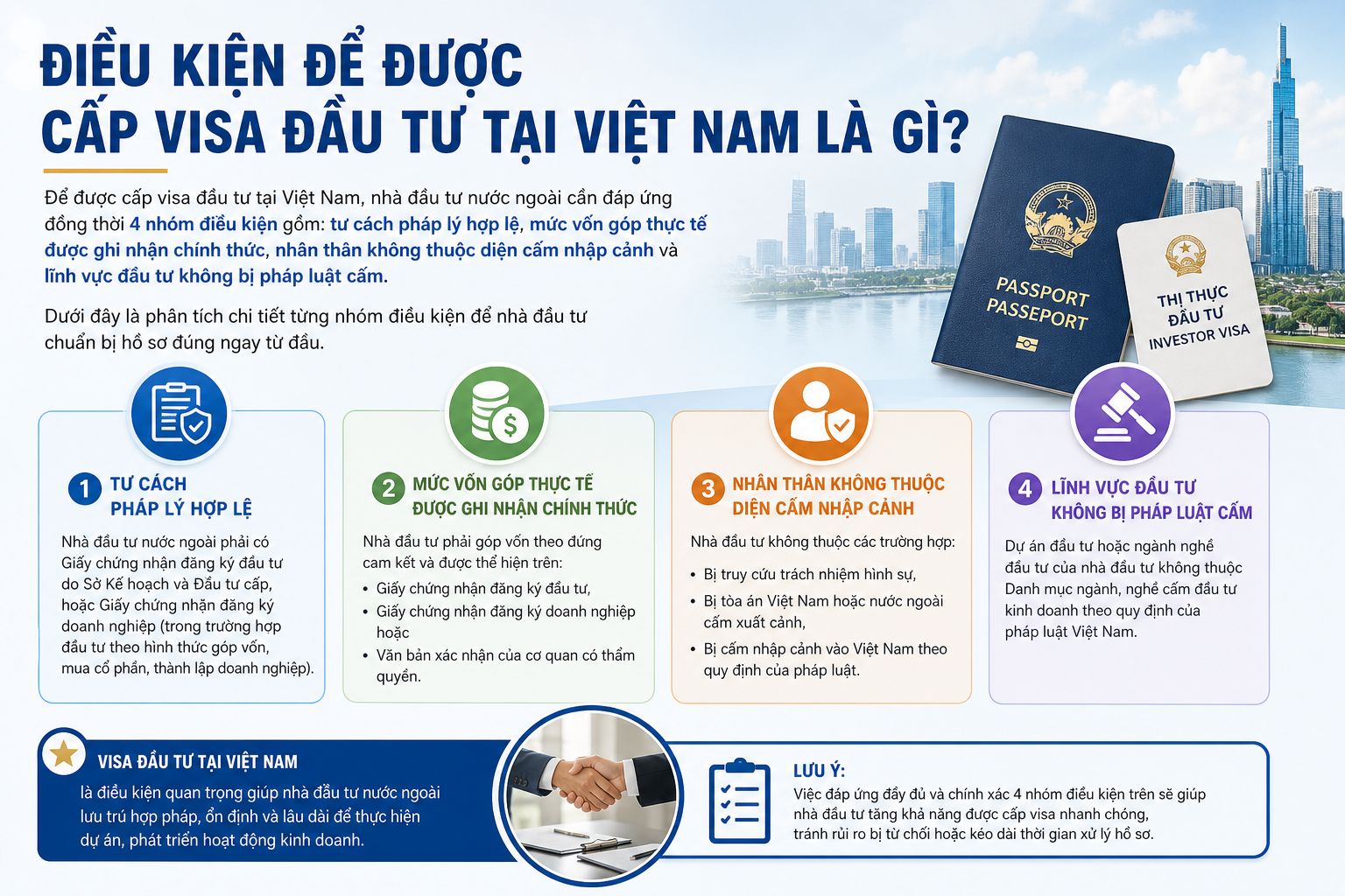 Điều Kiện Để Được Cấp Visa Đầu Tư Tại Việt Nam Là Gì?