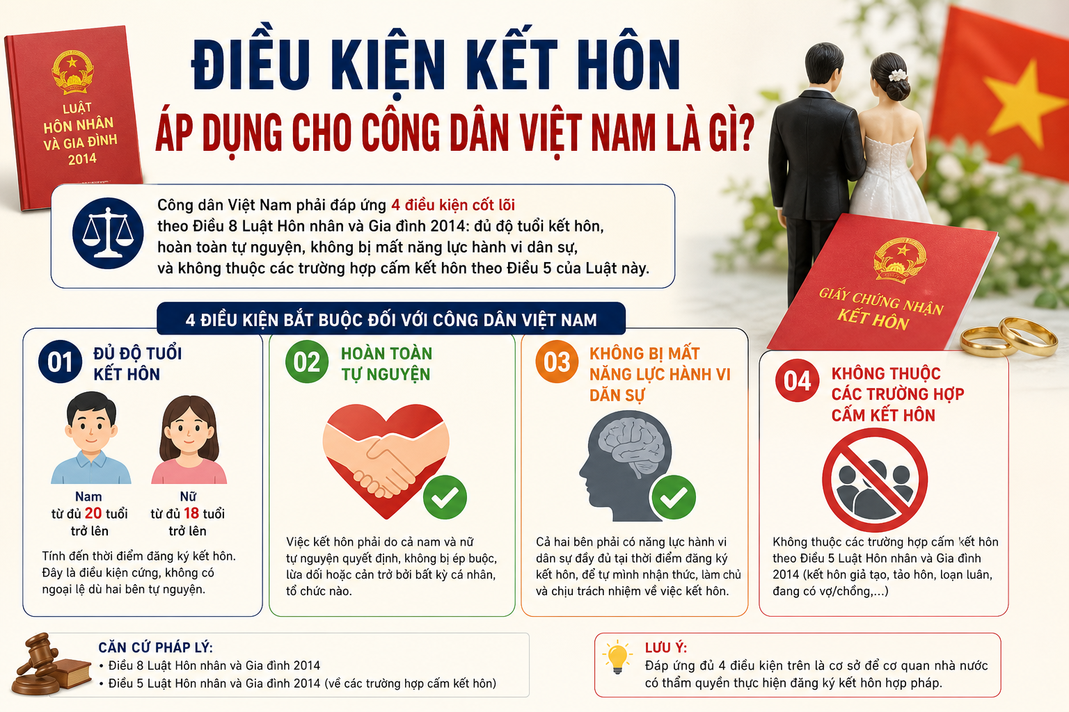 Điều Kiện Kết Hôn Áp Dụng Cho Công Dân Việt Nam Là Gì?
