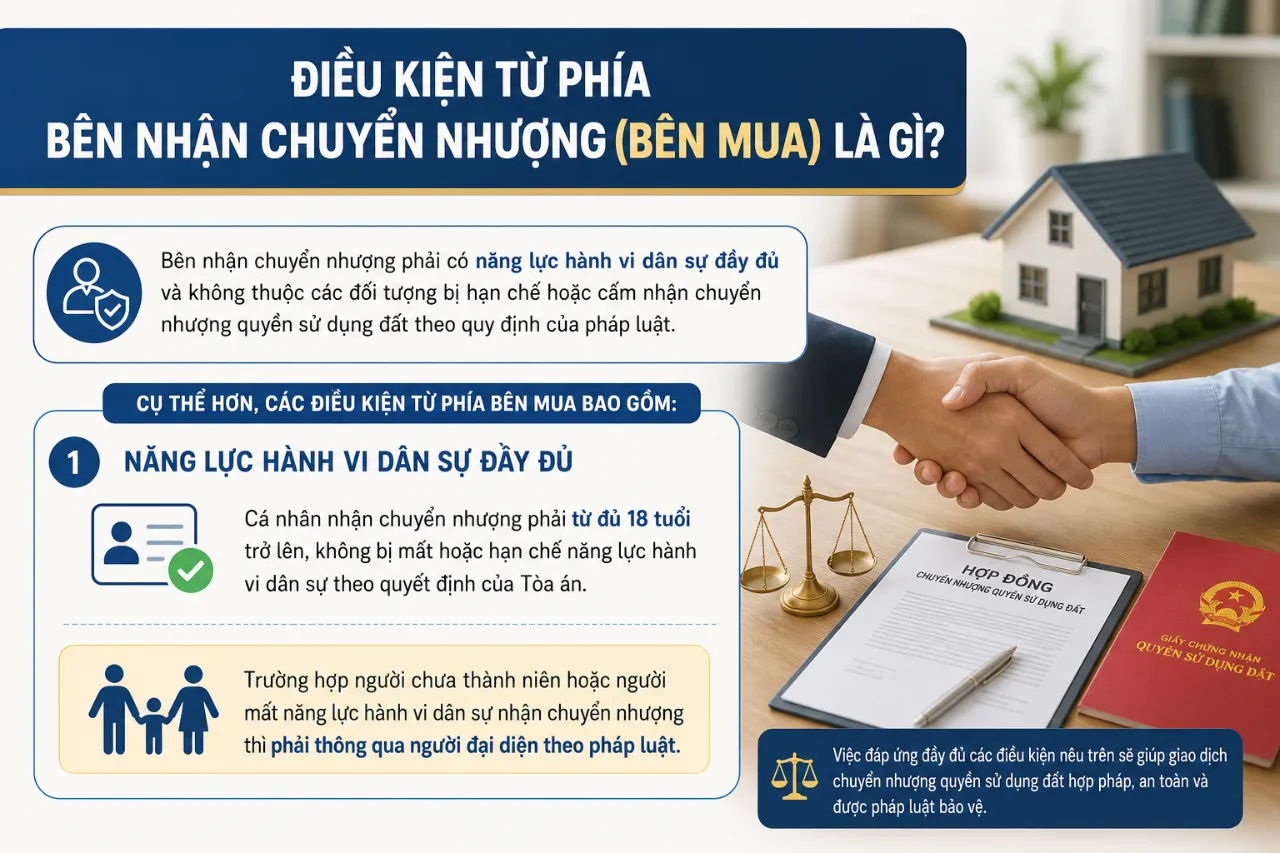 Điều Kiện Từ Phía Bên Nhận Chuyển Nhượng (Bên Mua) Là Gì?