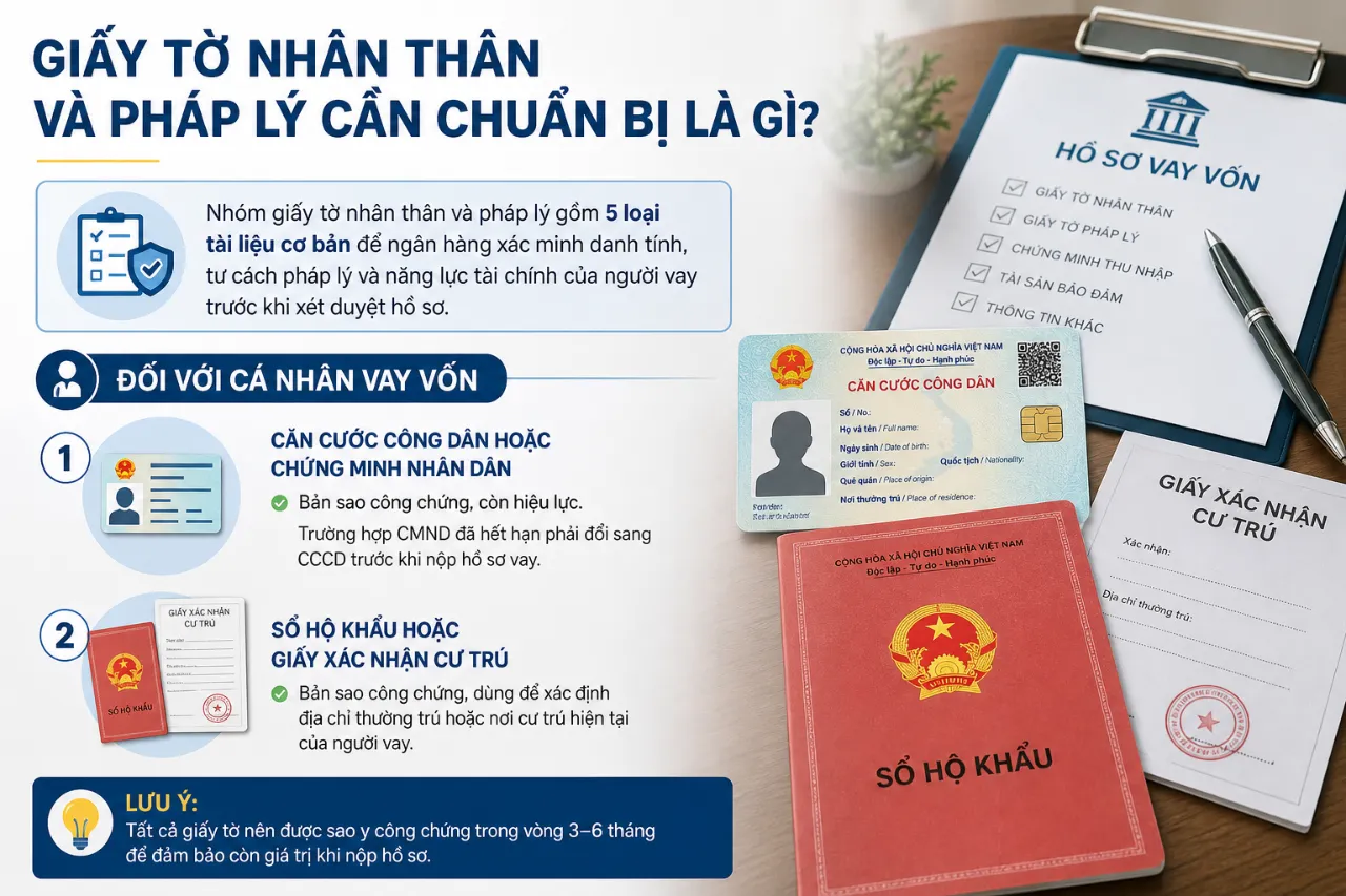 Giấy tờ nhân thân và pháp lý cần chuẩn bị là gì?