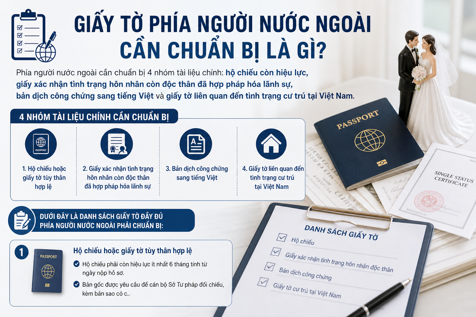 Giấy Tờ Phía Người Nước Ngoài Cần Chuẩn Bị Là Gì?