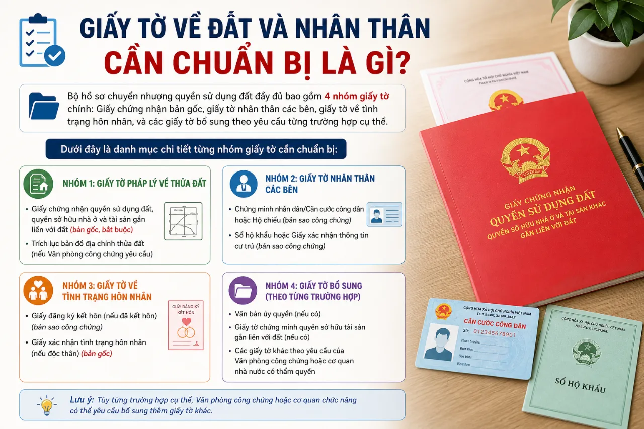 Giấy Tờ Về Đất Và Nhân Thân Cần Chuẩn Bị Là Gì?