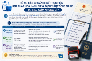 Hồ sơ cần chuẩn bị để thực hiện hợp pháp hóa lãnh sự và dịch thuật công chứng tài liệu gồm những gì?