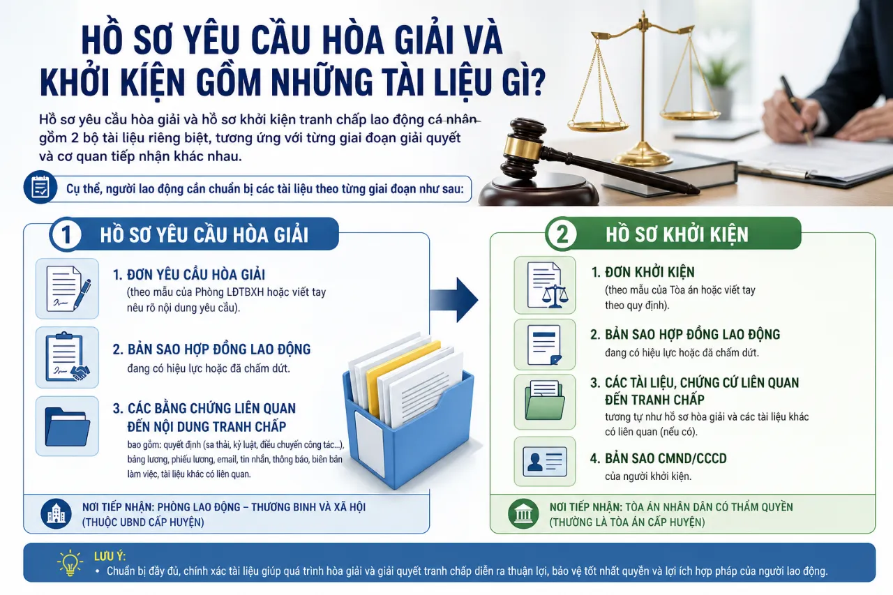 Hồ Sơ Yêu Cầu Hòa Giải Và Khởi Kiện Gồm Những Tài Liệu Gì?