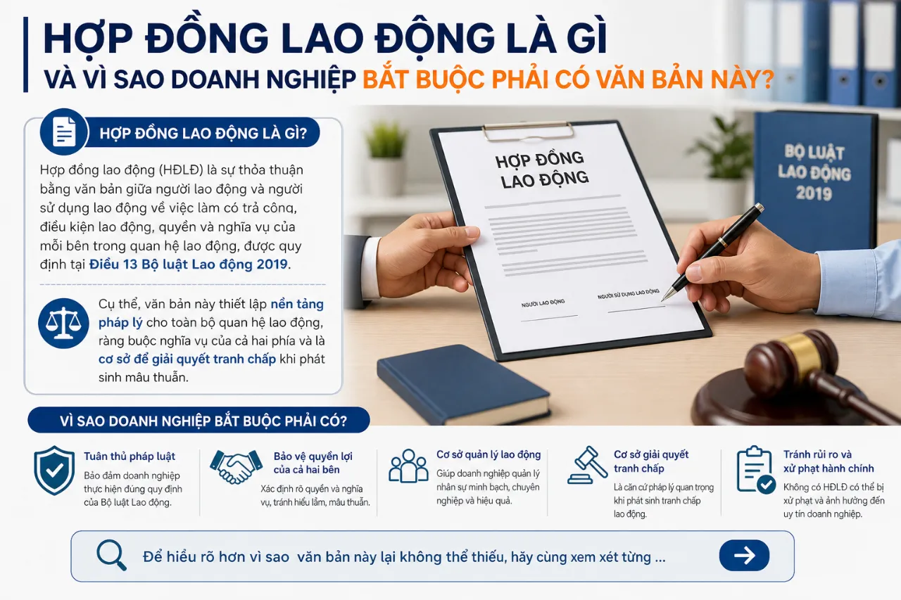 Hướng Dẫn Soạn Thảo Hợp Đồng Lao Động Chuẩn Pháp Luật 2025: Đủ Điều Khoản, Tránh Rủi Ro Cho Doanh Nghiệp