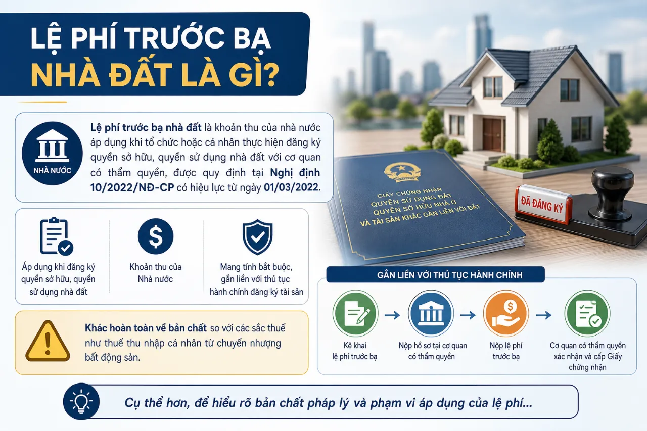 Thuế Trước Bạ Nhà Đất: Cách Tính Lệ Phí, Mức Nộp và Các Trường Hợp Được Miễn 2025