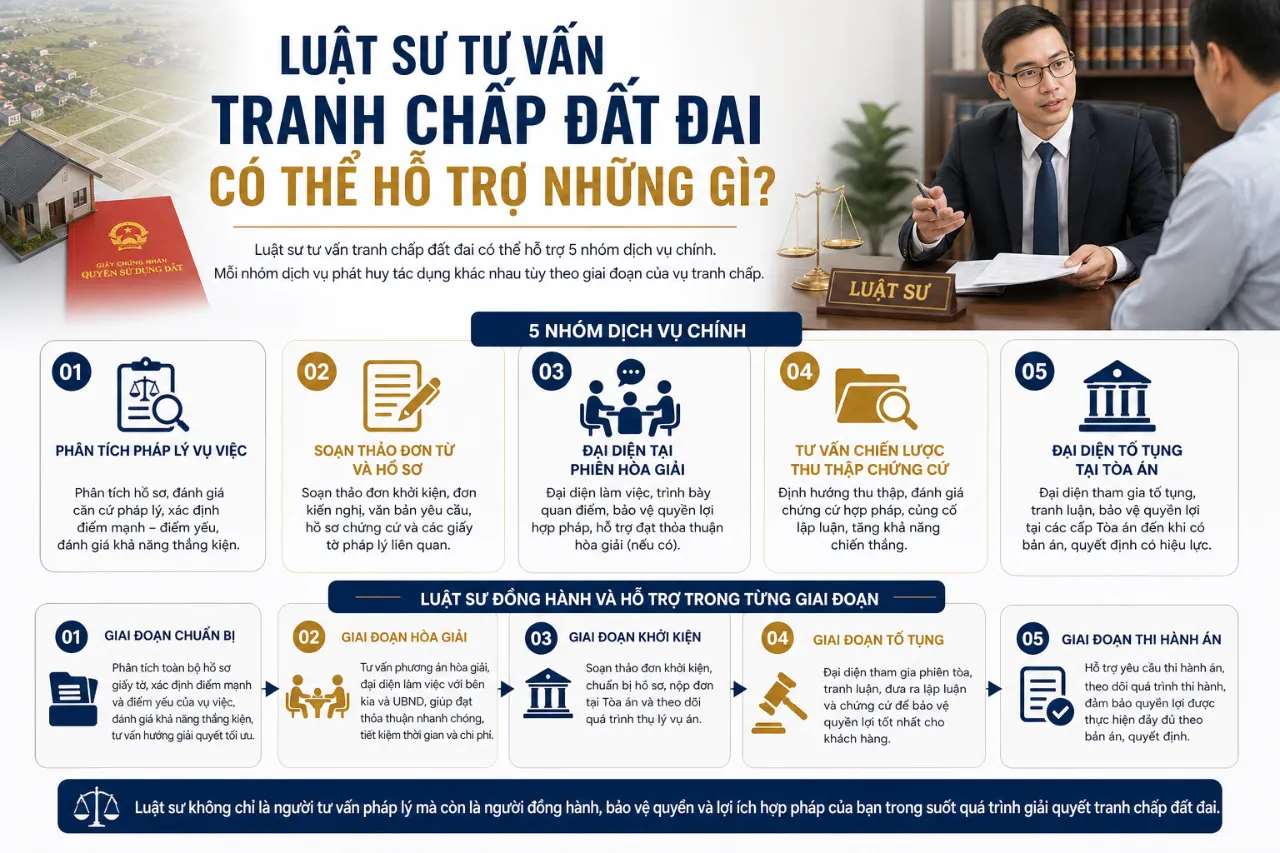 Luật Sư Tư Vấn Tranh Chấp Đất Đai Có Thể Hỗ Trợ Những Gì?