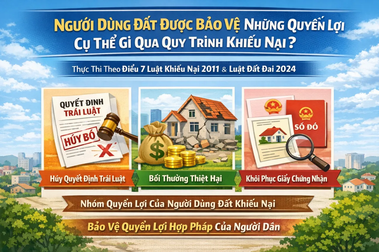 Người Dùng Đất Được Bảo Vệ Những Quyền Lợi Cụ Thể Gì Qua Quy Trình Khiếu Nại?