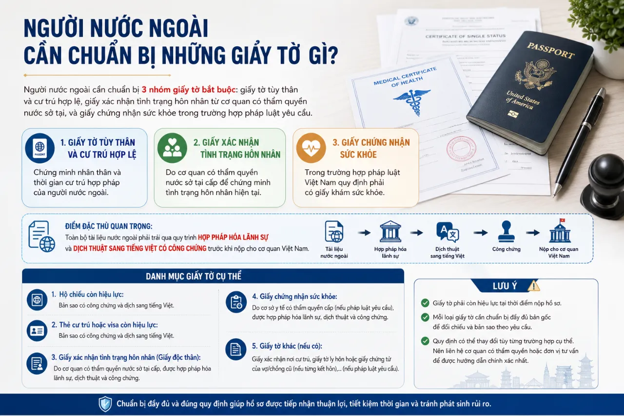 Người Nước Ngoài Cần Chuẩn Bị Những Giấy Tờ Gì?