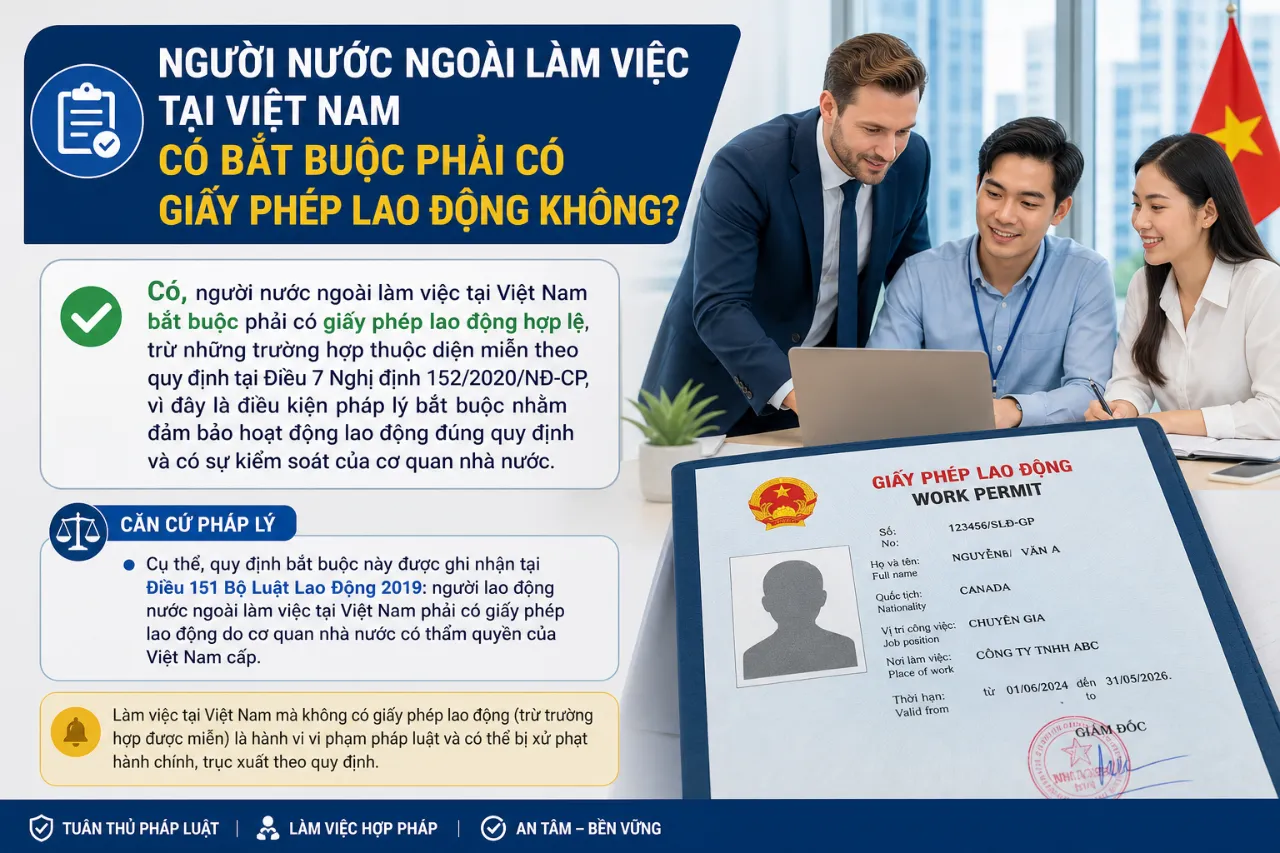 Giấy Phép Lao Động Cho Người Nước Ngoài Tại Việt Nam: Điều Kiện, Hồ Sơ Và Thủ Tục Xin Cấp Mới Nhất