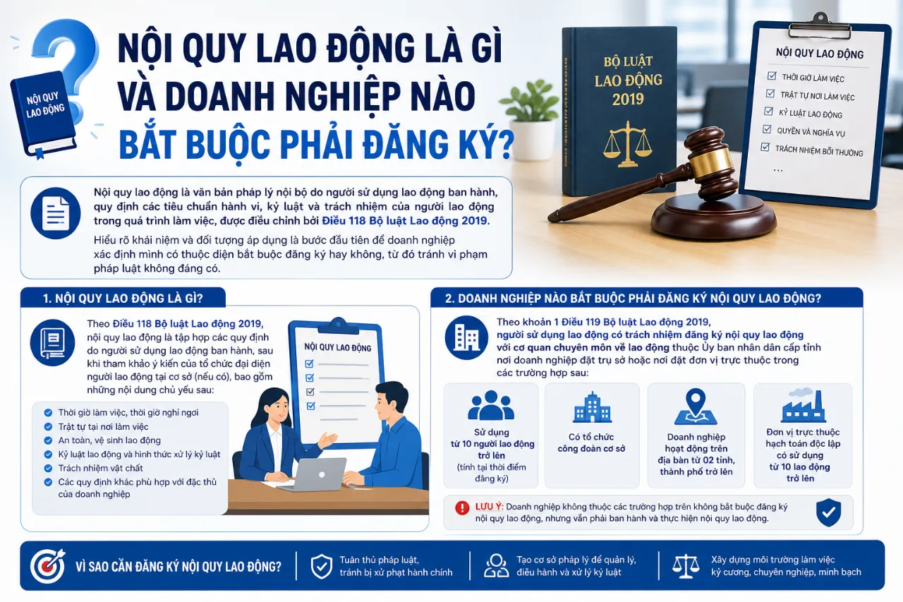 Hướng dẫn Đăng Ký Nội Quy Lao Động: Trình Tự, Hồ Sơ & Quy Định Mới Nhất 2025