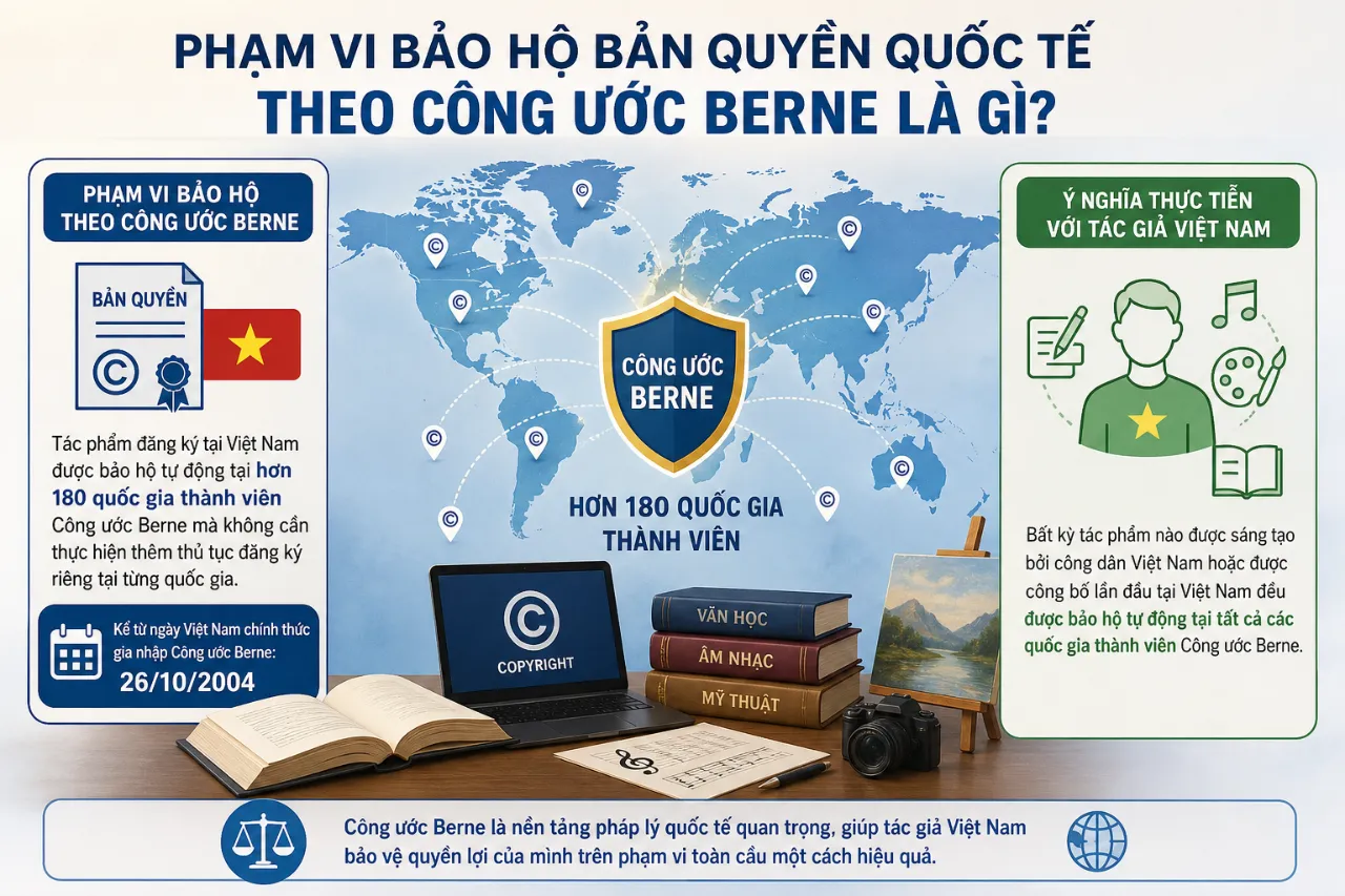 Phạm Vi Bảo Hộ Bản Quyền Quốc Tế Theo Công Ước Berne Là Gì?