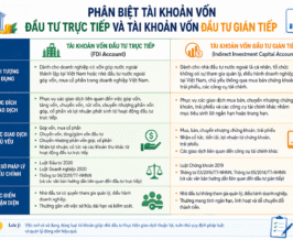 Phân biệt tài khoản vốn đầu tư trực tiếp và tài khoản vốn đầu tư gián tiếp