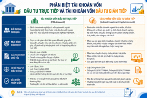 Phân biệt tài khoản vốn đầu tư trực tiếp và tài khoản vốn đầu tư gián tiếp