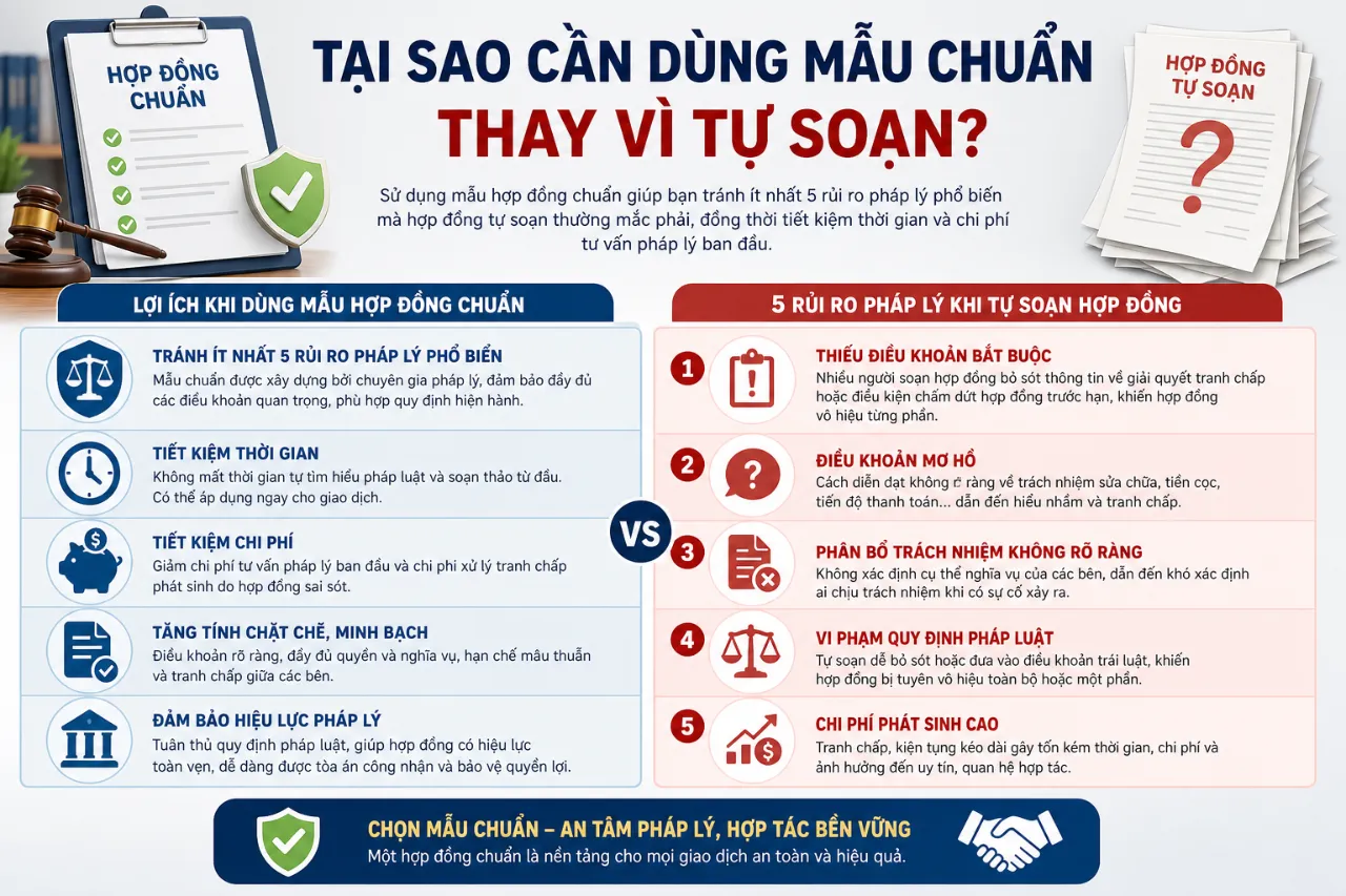 Tại Sao Cần Dùng Mẫu Chuẩn Thay Vì Tự Soạn?