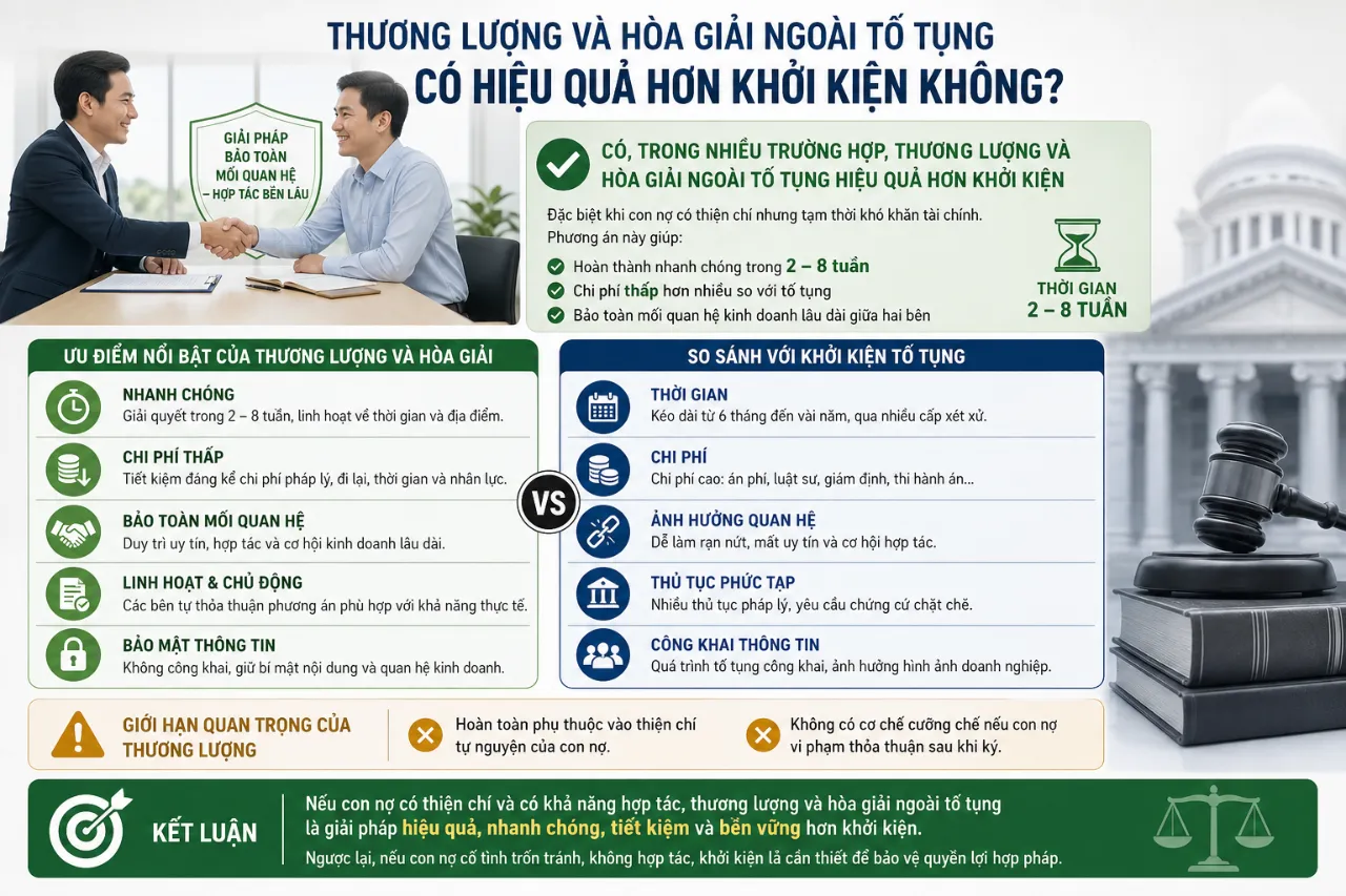 Thương Lượng Và Hòa Giải Ngoài Tố Tụng Có Hiệu Quả Hơn Khởi Kiện Không?
