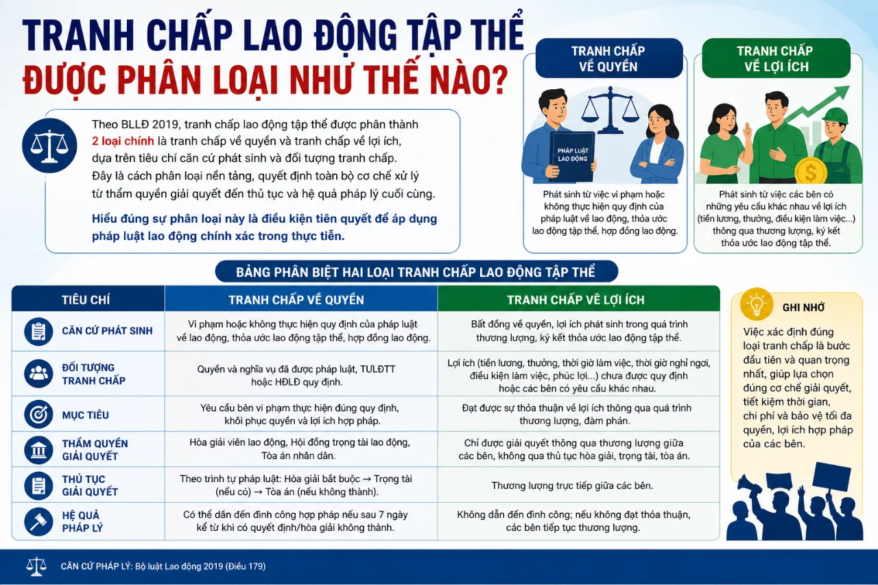 Tranh Chấp Lao Động Tập Thể Được Phân Loại Như Thế Nào?