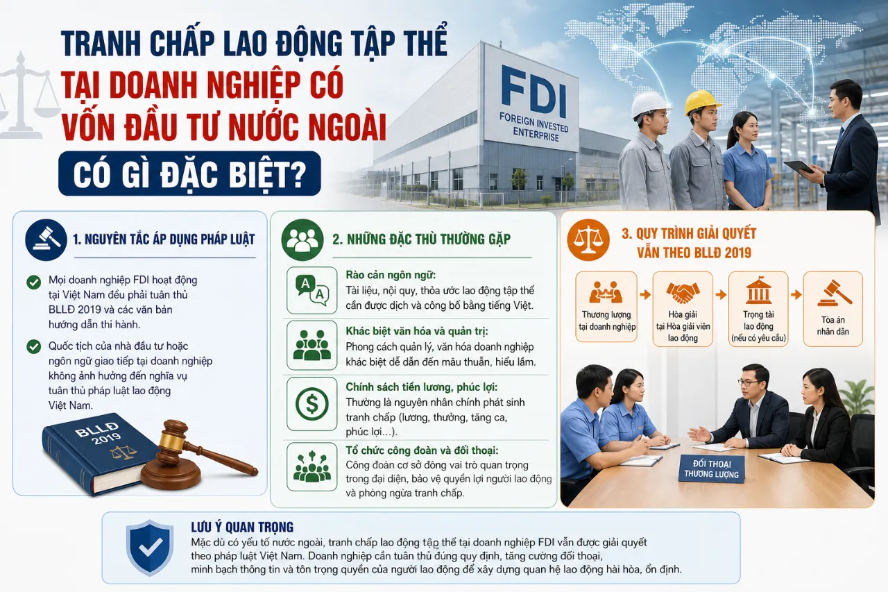 Tranh Chấp Lao Động Tập Thể Tại Doanh Nghiệp Có Vốn Đầu Tư Nước Ngoài Có Gì Đặc Biệt?